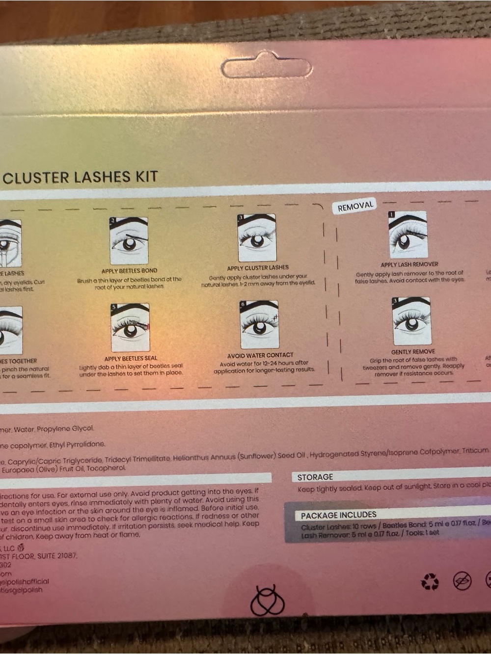 Beetles Pink Cluster Lashes Kit - Natural Volume - Picture 2 of 4